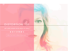 Tablet Screenshot of distortion101.com